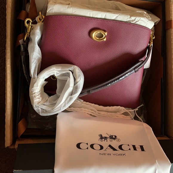 Coach Willow Shoulder Bag In Colorblock - Picture 13 of 14